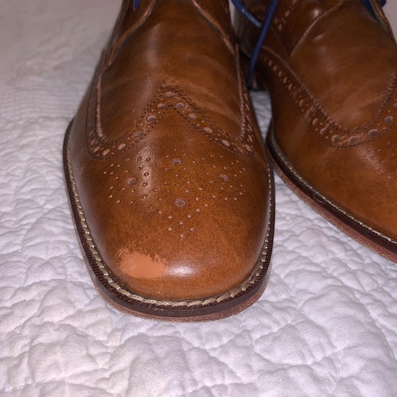Cole Haan size10 Brown Wingtips shoes - Picture 4 of 7